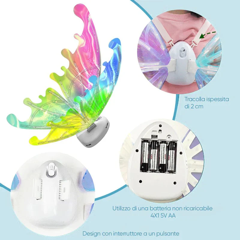 Electric Butterfly Elf Wings with Glowing Lights - Image 11