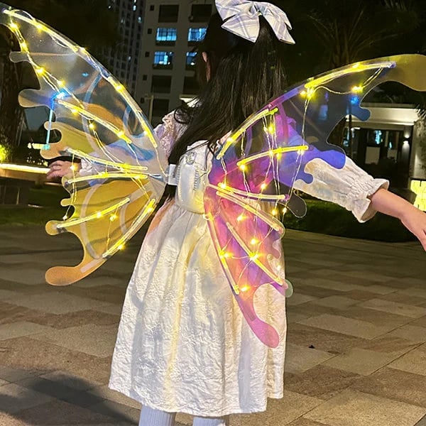 Electric Butterfly Elf Wings with Glowing Lights - Image 2