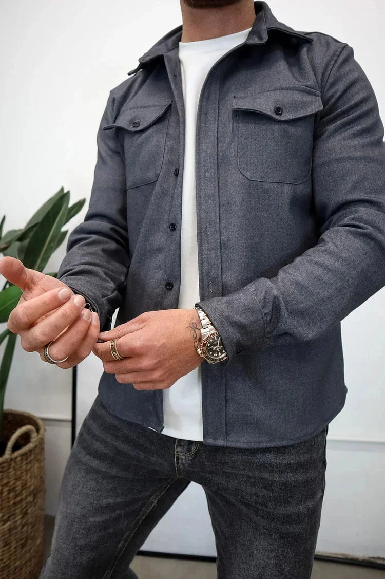 Button Down Shirt Jacket (Buy 2 Free Shipping) - Image 12