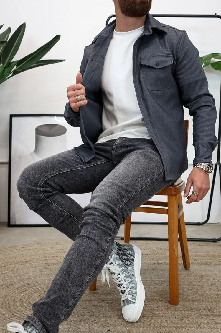 Button Down Shirt Jacket (Buy 2 Free Shipping) - Image 13