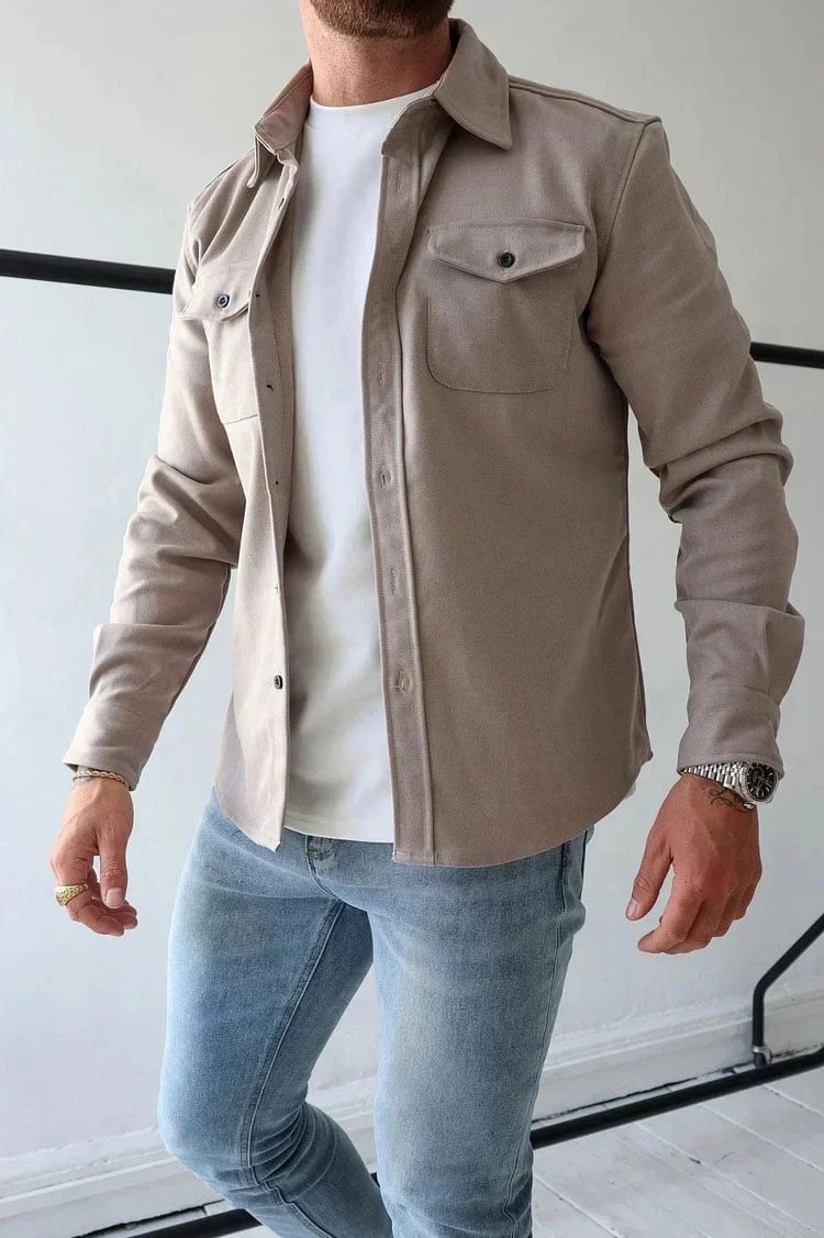 Button Down Shirt Jacket (Buy 2 Free Shipping) - Image 2