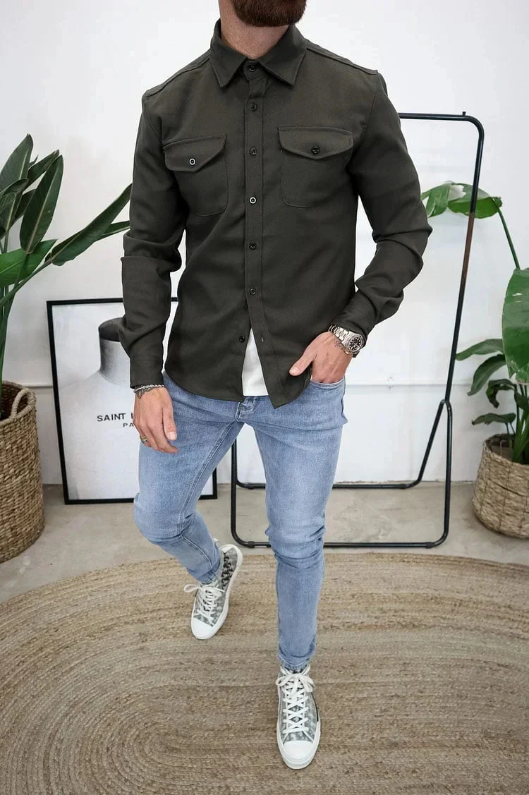 Button Down Shirt Jacket (Buy 2 Free Shipping) - Image 5