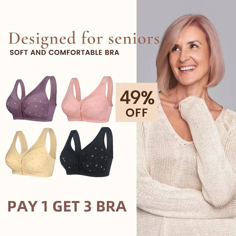 BUY 1 GET 2 FREE😲- 3PCS*Button Print Bra - Image 3