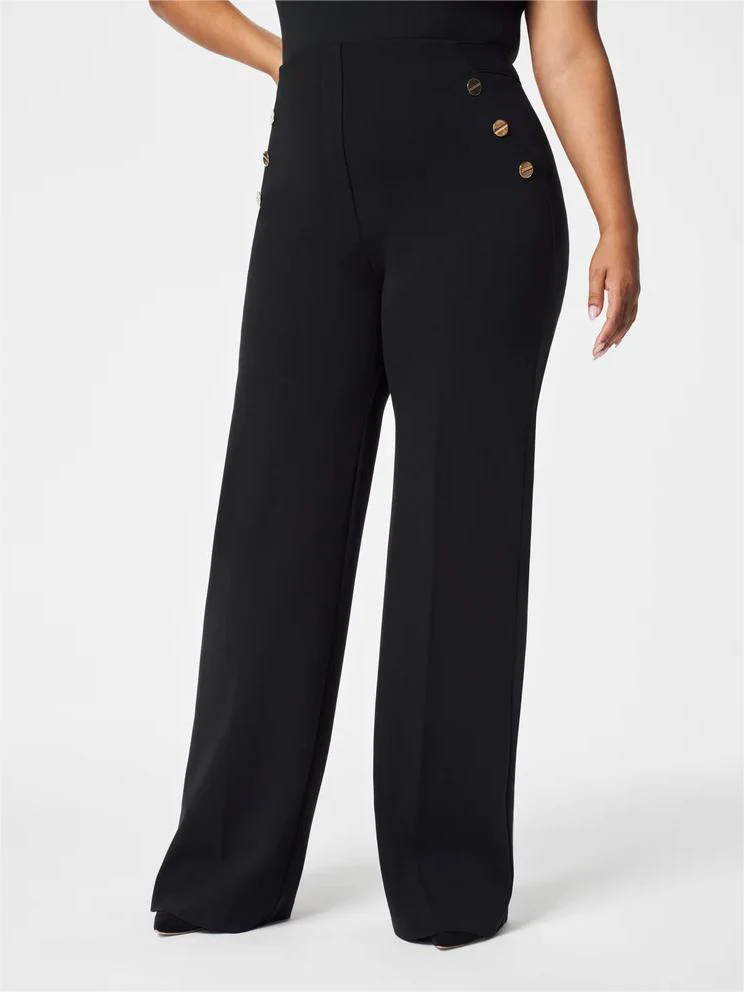 BUTTON WIDE LEG PANT(BUY 2 FREE SHIPPING) - Image 2