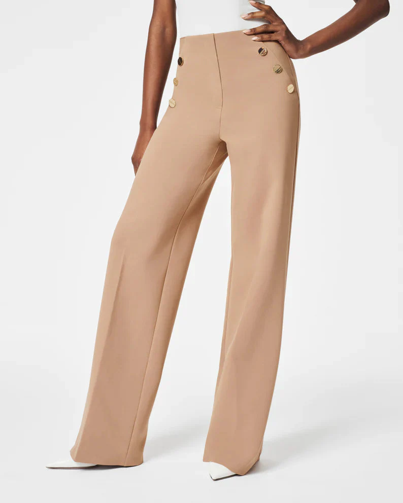 BUTTON WIDE LEG PANT(BUY 2 FREE SHIPPING) - Image 5