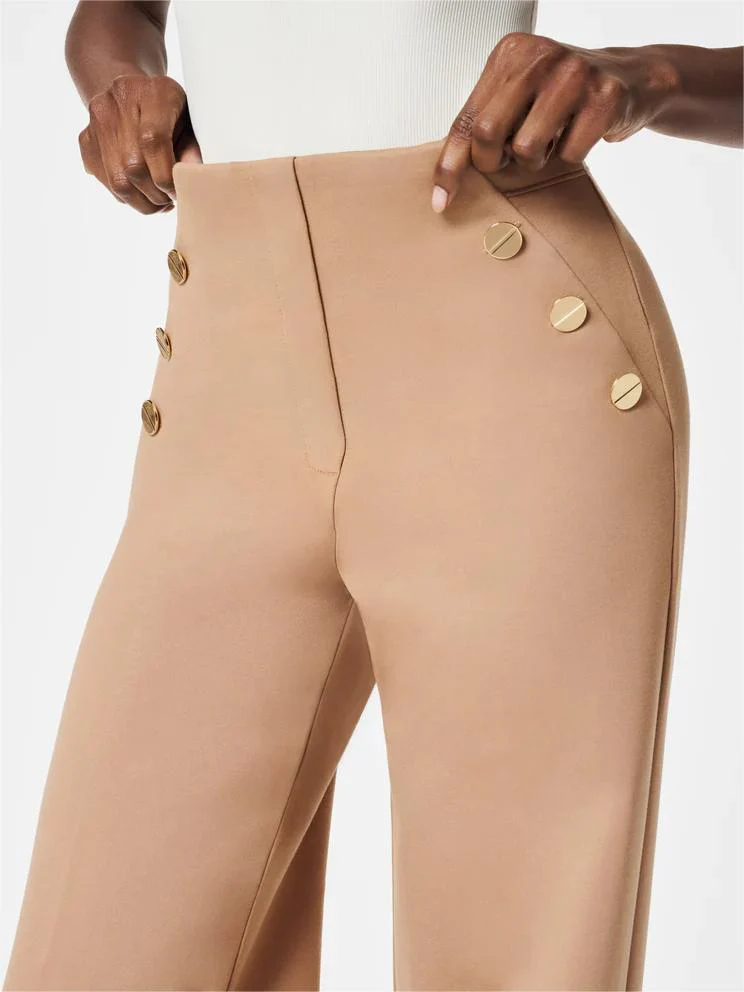 BUTTON WIDE LEG PANT(BUY 2 FREE SHIPPING) - Image 7