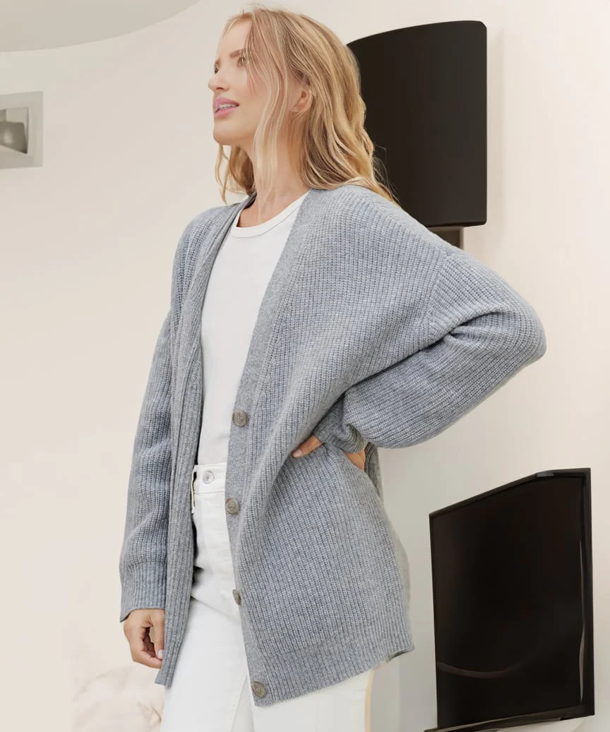 Cashmere Cocoon Cardigan (Buy 2 Free Shipping) - Image 7
