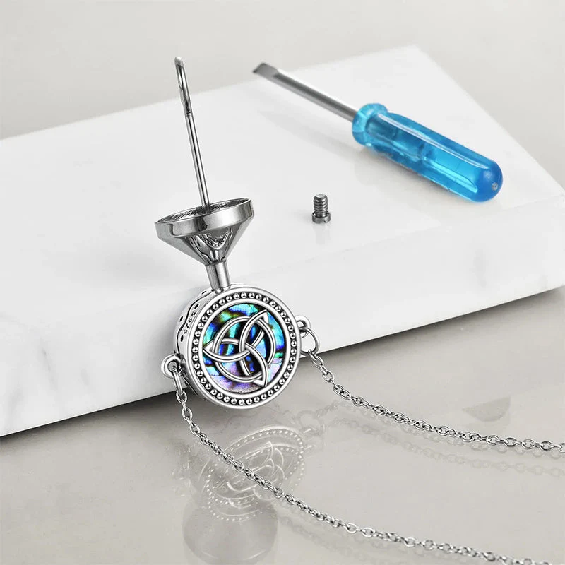 Celtic Knot Urn Bracelet for Ashes 925 Sterling Silver Cremation Keepsake Pendant Locket Bracelet for Women Mom - Image 4