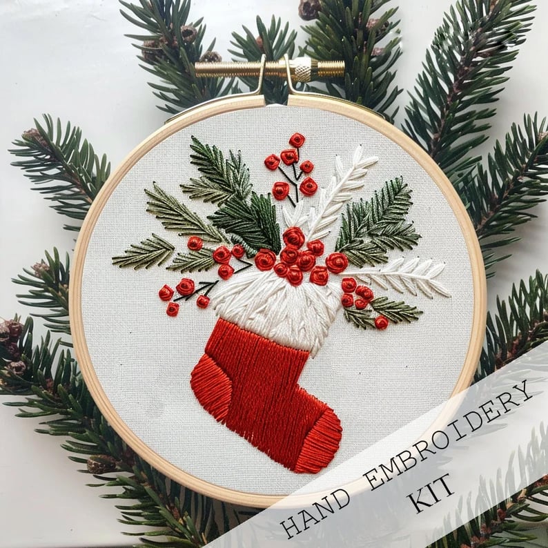 Christmas Embroidery KIT - Image 5