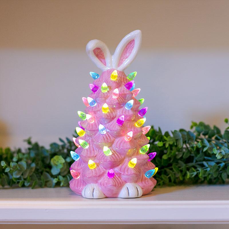 Christmas Pink Bunny Tree - Image 2