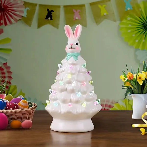 Christmas Pink Bunny Tree - Image 4