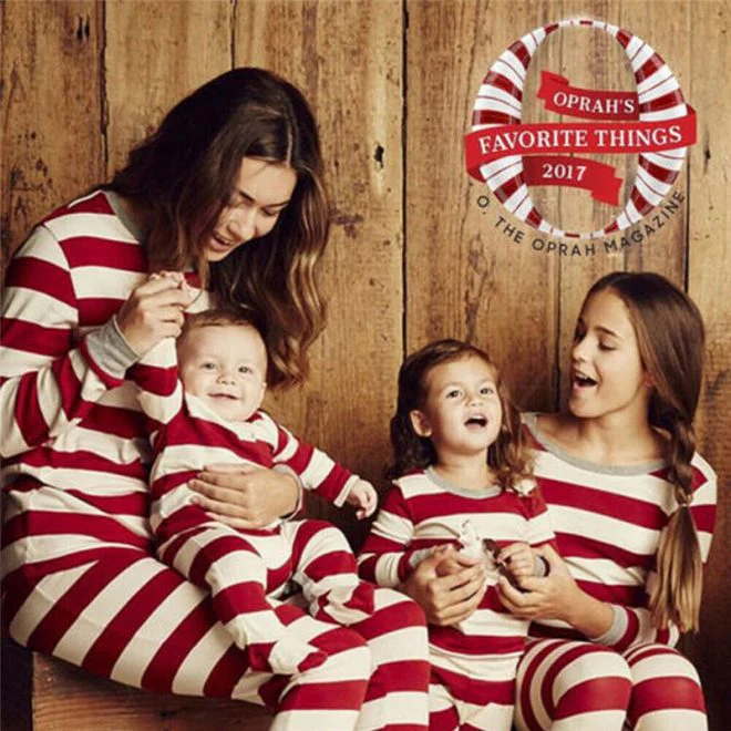 Christmas Red Striped Family Pajamas - Image 2