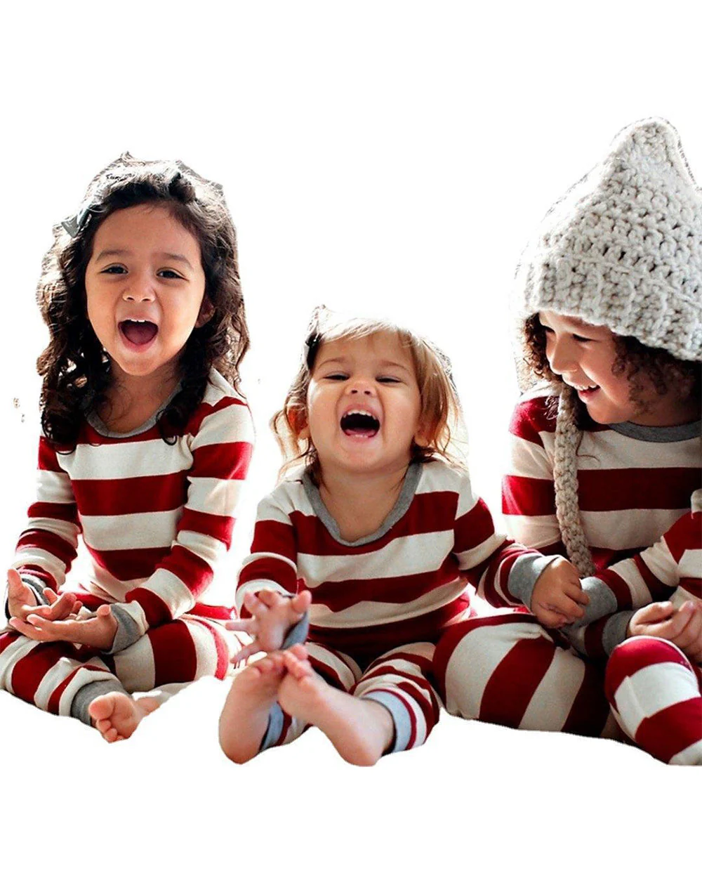 Christmas Red Striped Family Pajamas - Image 4