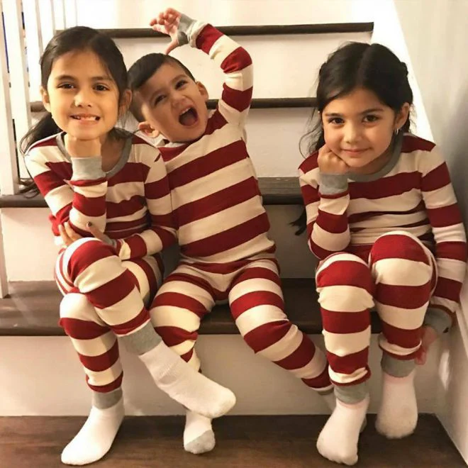 Christmas Red Striped Family Pajamas - Image 5
