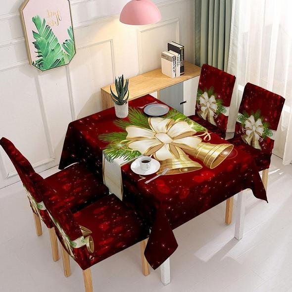 Holiday Promotion 60% Off - Christmas Tablecloth Chair Cover Decoration - Image 2