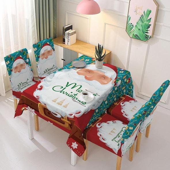 Holiday Promotion 60% Off - Christmas Tablecloth Chair Cover Decoration - Image 3