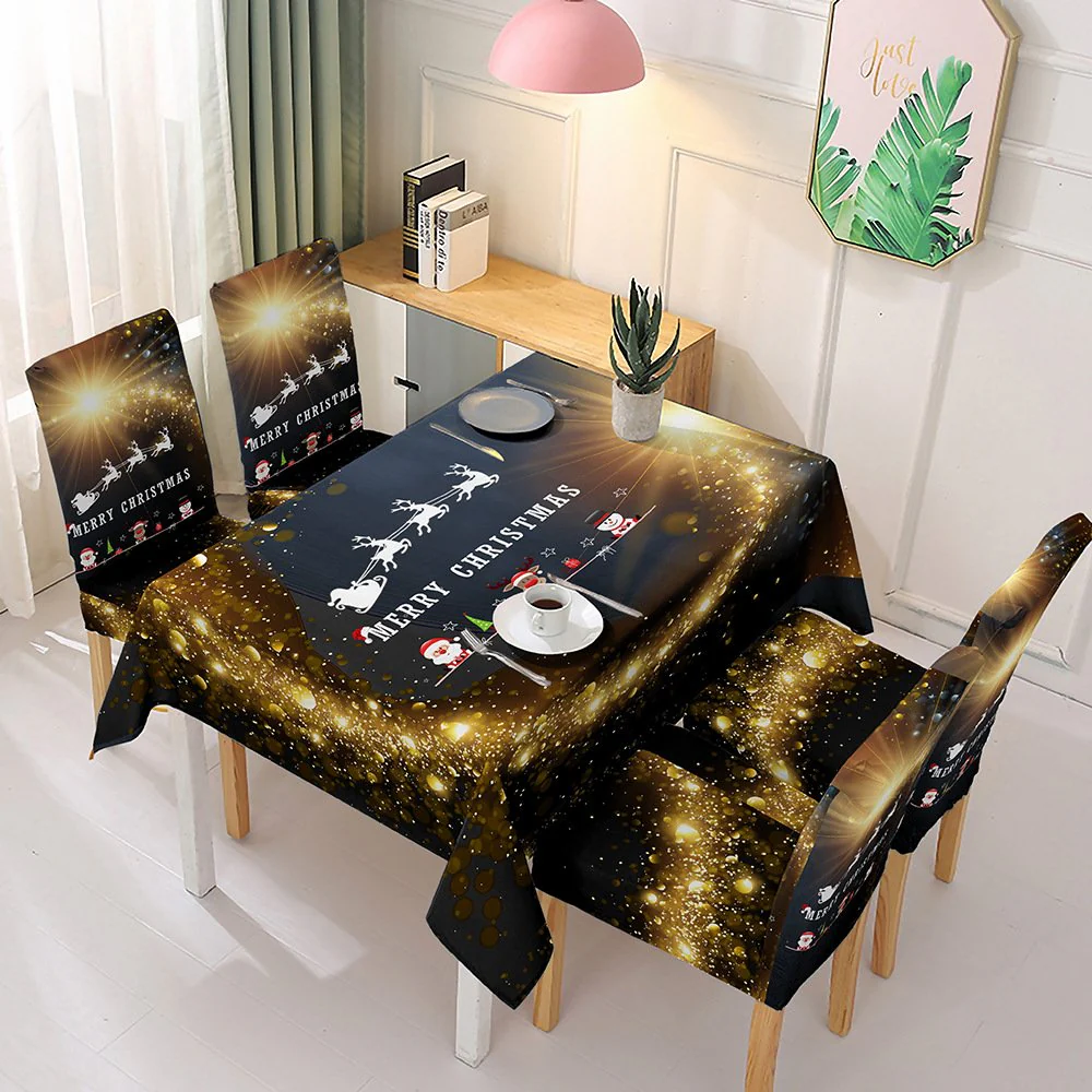 Holiday Promotion 60% Off - Christmas Tablecloth Chair Cover Decoration - Image 4