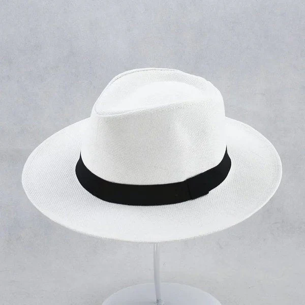 🌿Unisex Classic Panama Hat-Delicate Hand Knitting - Image 6