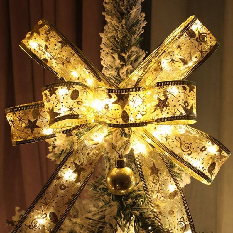 CHRISTMAS RIBBON FAIRY LIGHTS - Image 2