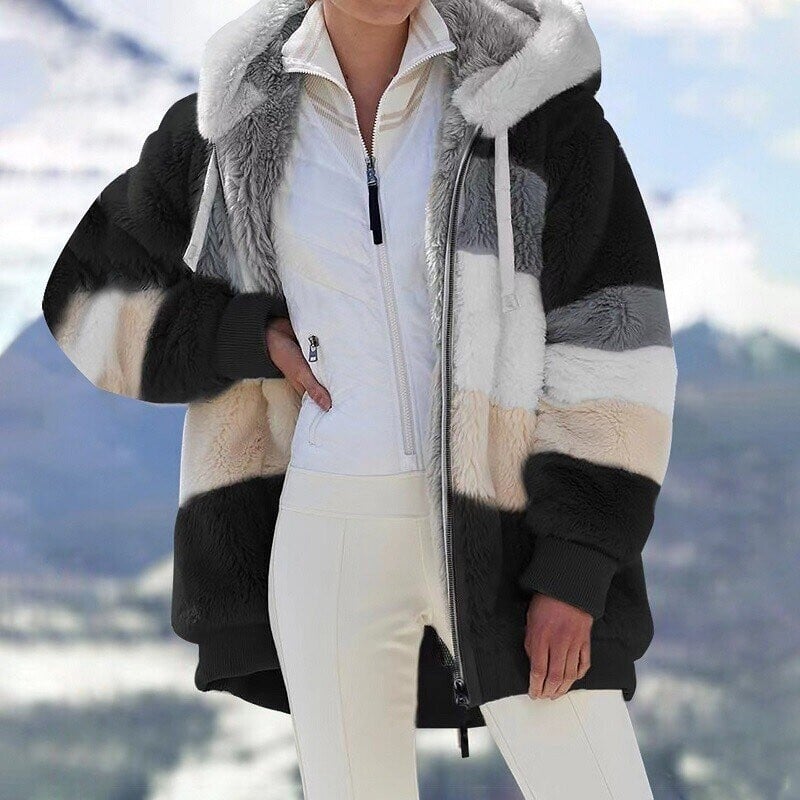 Contrasting Padded Coat - Image 8