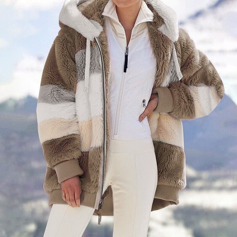 Contrasting Padded Coat - Image 9