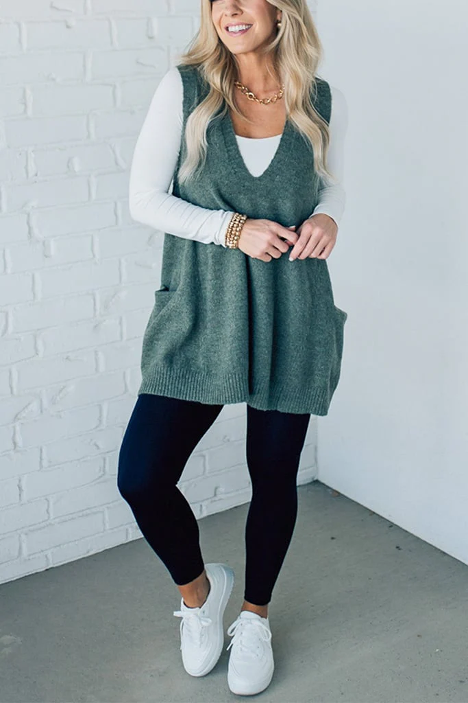 Cozy Pocket Sweater Vest-Buy 2 Free Shipping - Image 14
