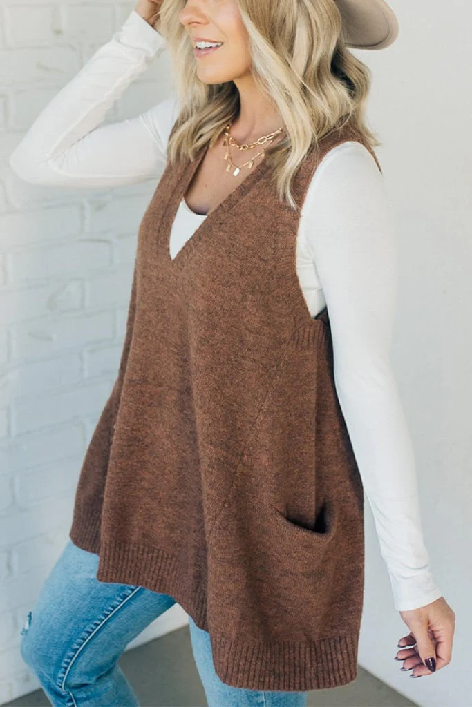 Cozy Pocket Sweater Vest-Buy 2 Free Shipping - Image 8