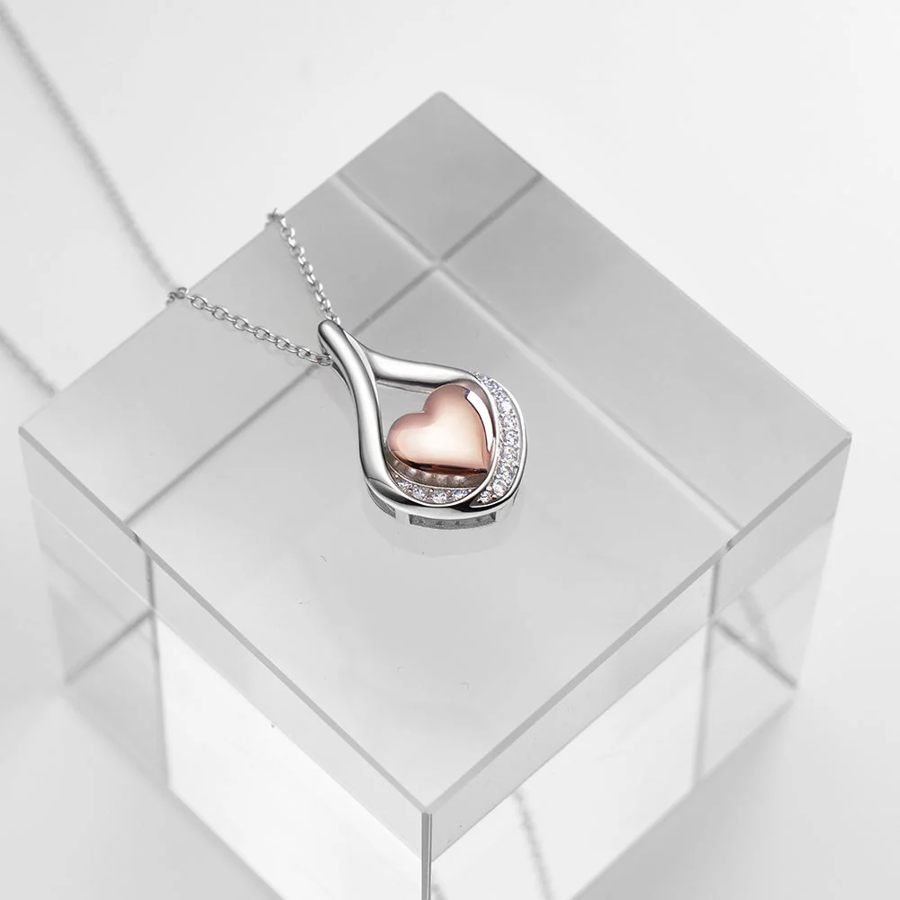 Cremation Jewelry 925 Sterling Silver Teardrop Urn Necklace For Ashes Heart Shape Memorial Keepsake Pendant For Ashes - Image 4