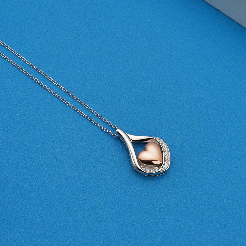Cremation Jewelry 925 Sterling Silver Teardrop Urn Necklace For Ashes Heart Shape Memorial Keepsake Pendant For Ashes - Image 8