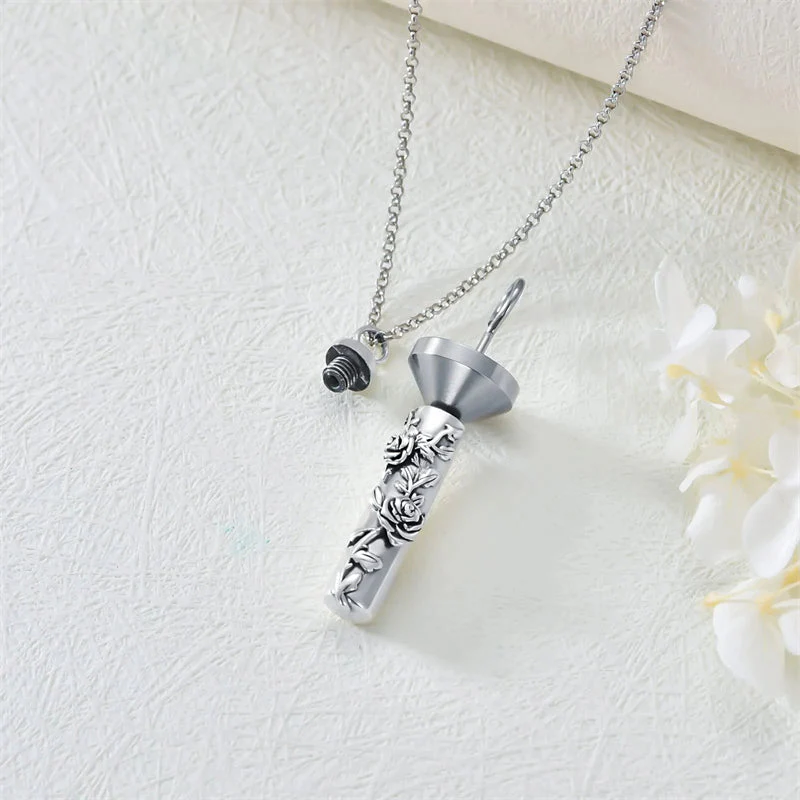 Cremation Jewelry Sterling Silver Sunflower Rose Daisy Flower Urn Necklace for Ashes Memorial Keepsake Jewelry for Women Friends - Image 13