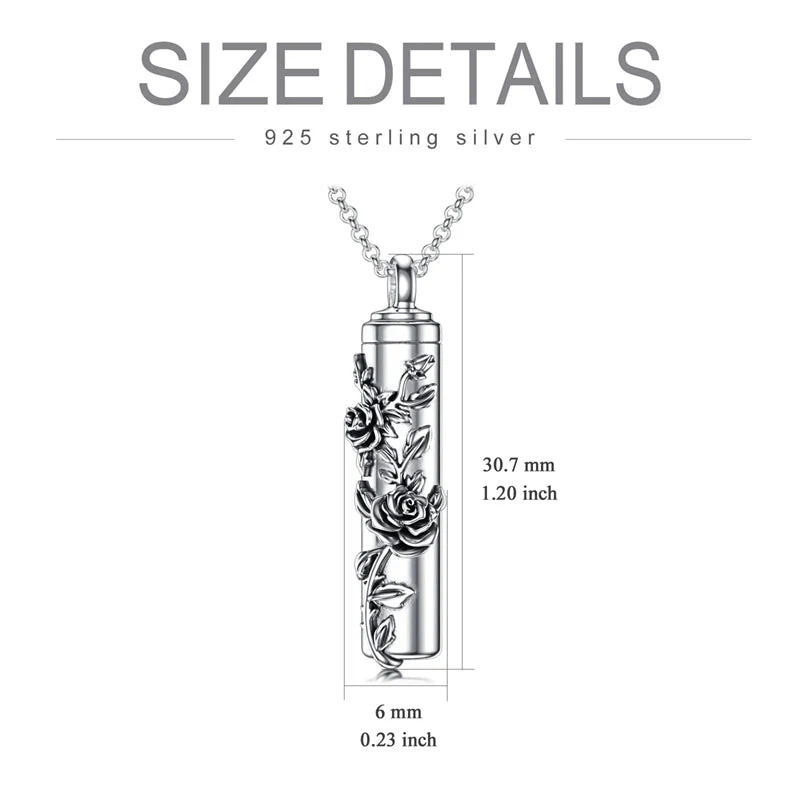 Cremation Jewelry Sterling Silver Sunflower Rose Daisy Flower Urn Necklace for Ashes Memorial Keepsake Jewelry for Women Friends - Image 15