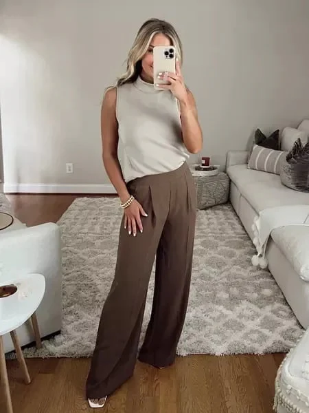 Crepe Pleated Pants (Buy 2 Free Shipping) - Image 3
