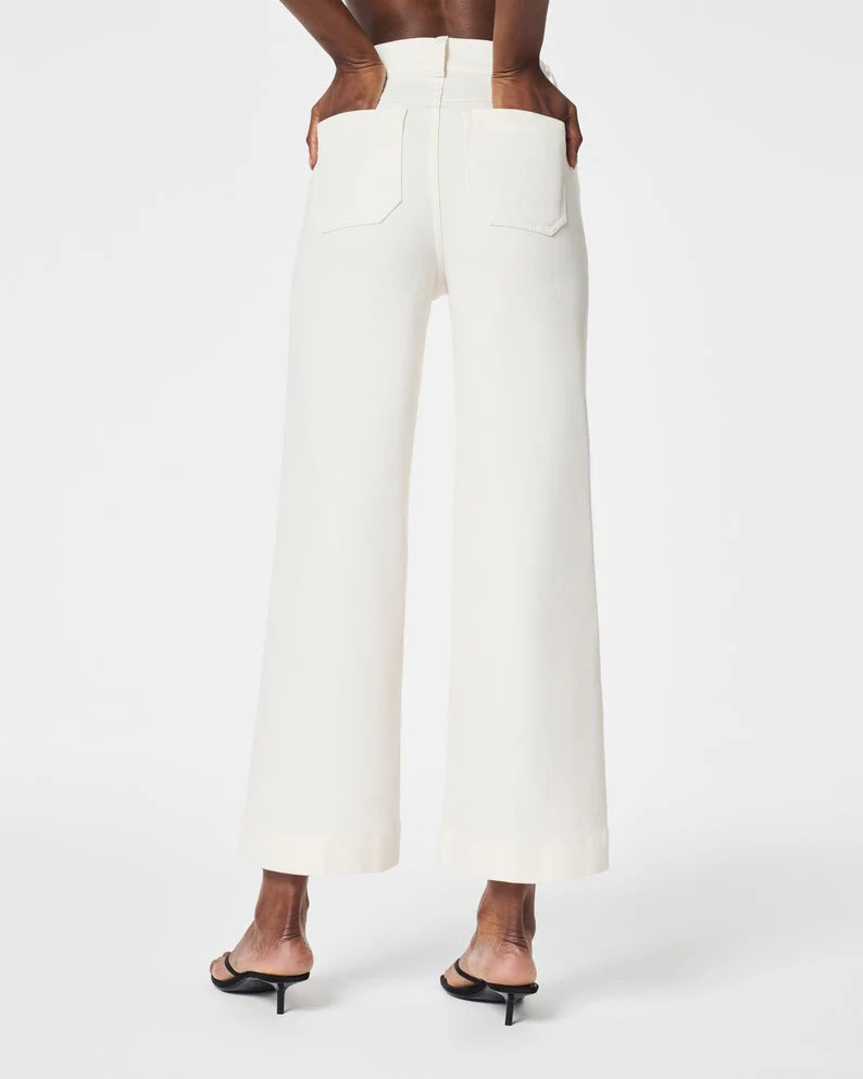 Tummy Control Cropped Wide-Leg Jeans(BUY 2 FREE SHIPPING) - Image 10