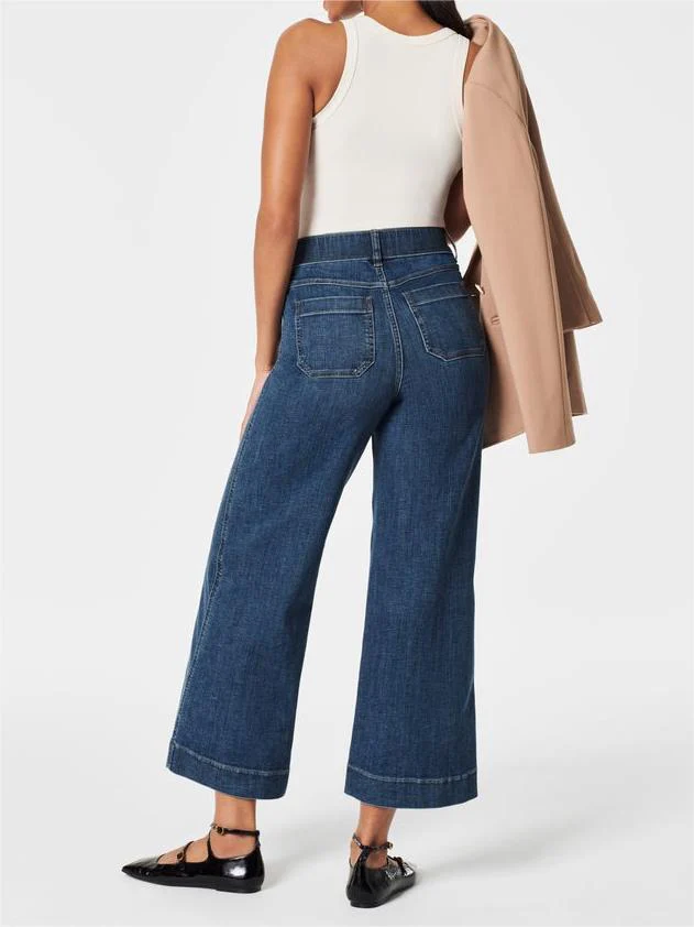 Tummy Control Cropped Wide-Leg Jeans(BUY 2 FREE SHIPPING) - Image 2