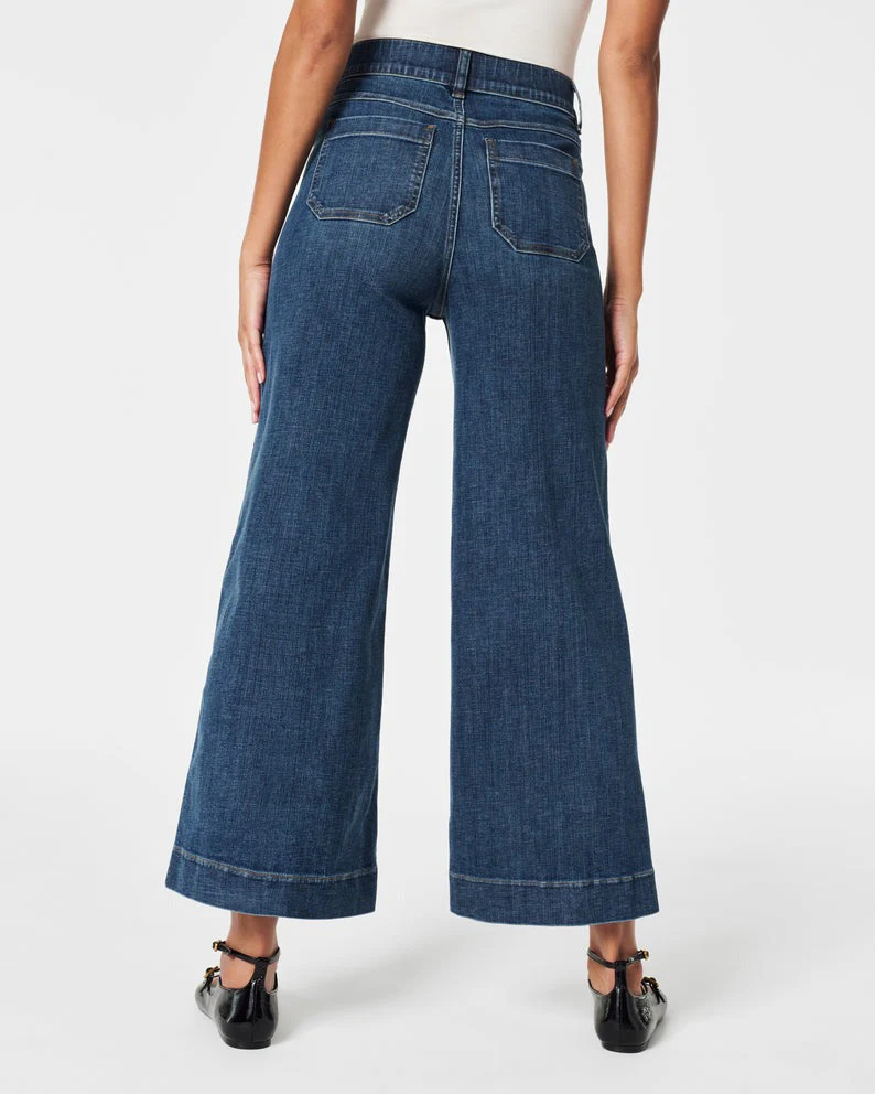 Tummy Control Cropped Wide-Leg Jeans(BUY 2 FREE SHIPPING) - Image 4