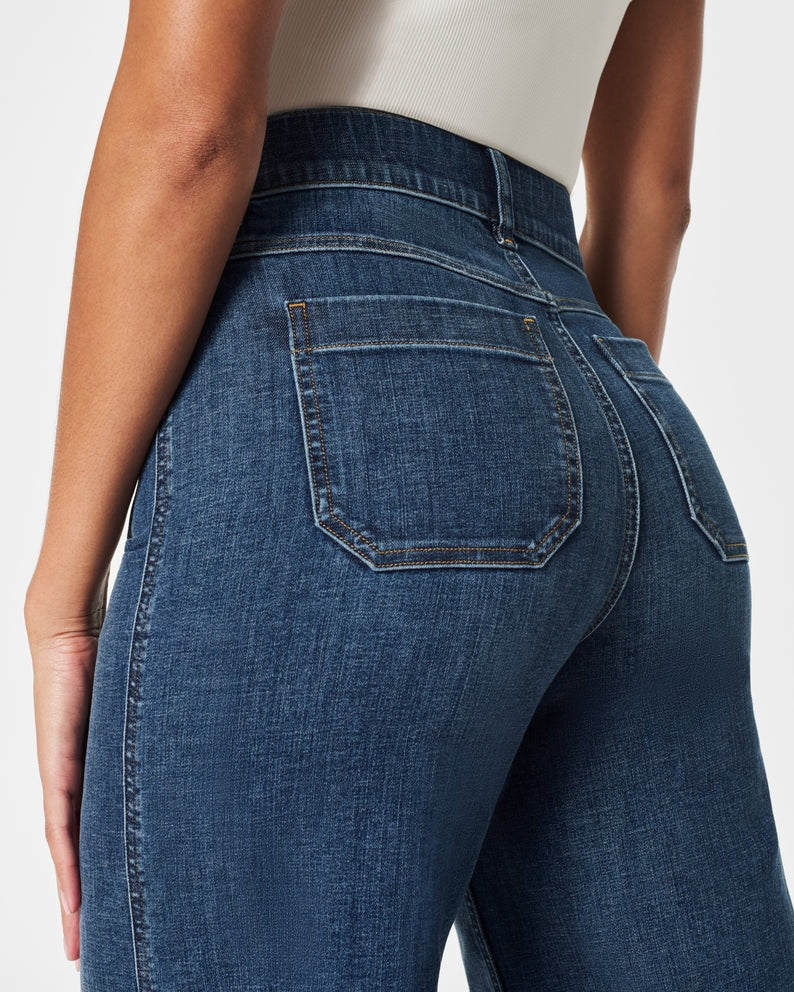 Tummy Control Cropped Wide-Leg Jeans(BUY 2 FREE SHIPPING) - Image 5