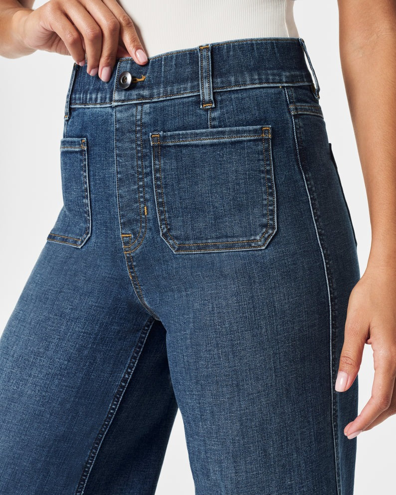 Tummy Control Cropped Wide-Leg Jeans(BUY 2 FREE SHIPPING) - Image 6
