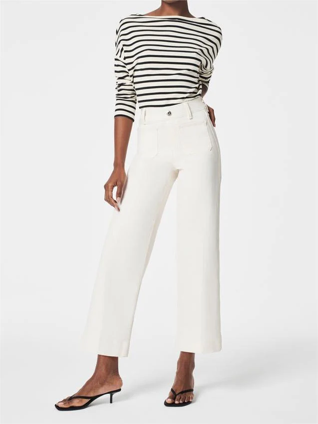 Tummy Control Cropped Wide-Leg Jeans(BUY 2 FREE SHIPPING) - Image 7