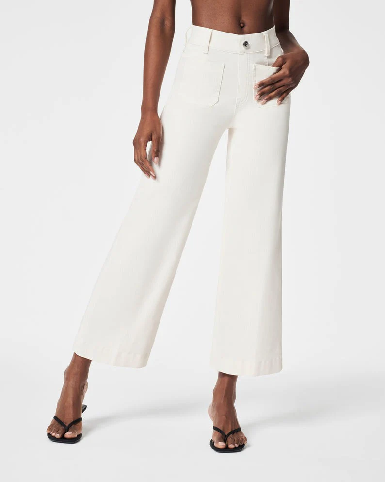 Tummy Control Cropped Wide-Leg Jeans(BUY 2 FREE SHIPPING) - Image 9