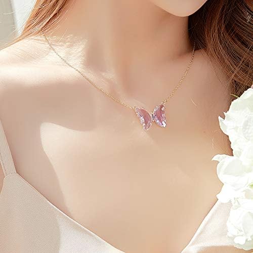 Crystal Butterfly Necklace-BUY 1 GET 1 FREE - Image 2