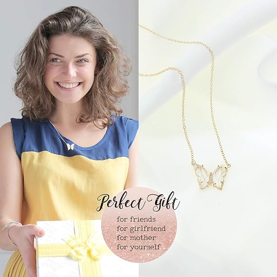 Crystal Butterfly Necklace-BUY 1 GET 1 FREE - Image 4