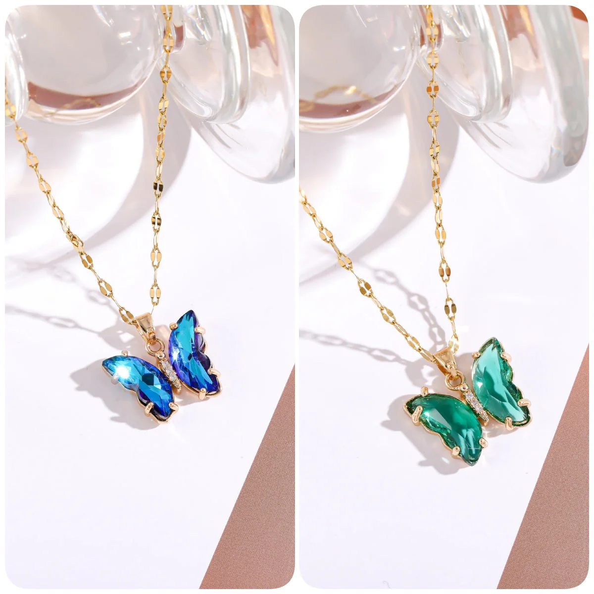 Crystal Butterfly Necklace-BUY 1 GET 1 FREE - Image 8