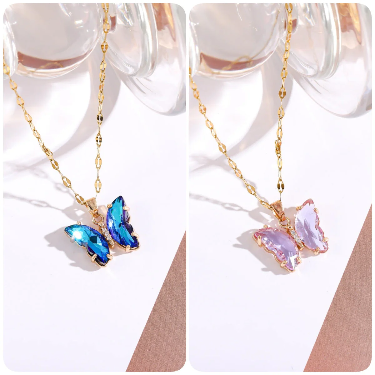 Crystal Butterfly Necklace-BUY 1 GET 1 FREE - Image 9