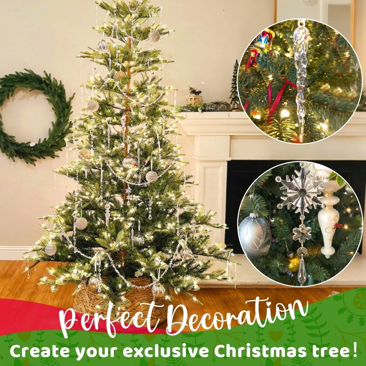 🎄Crystal Snowflake Ornaments For Christmas Tree - Image 2