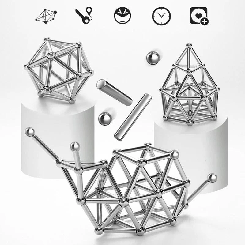 DIY Magnetic Balls and Rod Set - Image 3