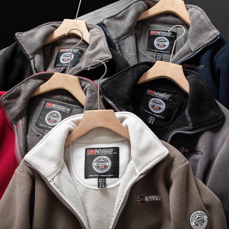 Men’s Double-Layer Fleece Hooded Jacket (Free Shipping) - Image 5