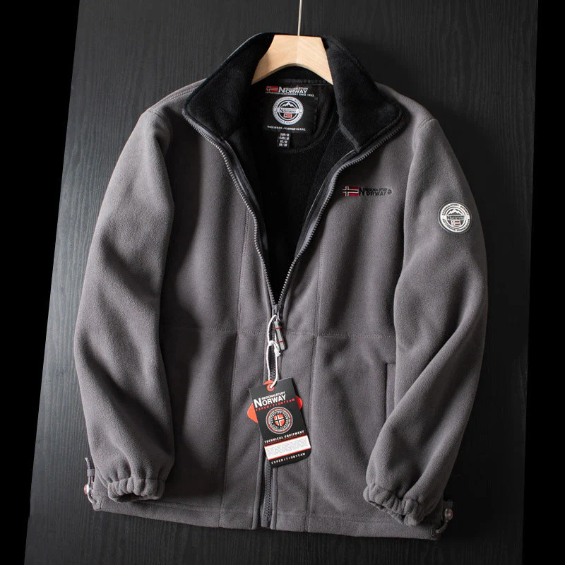 Men’s Double-Layer Fleece Hooded Jacket (Free Shipping) - Image 7