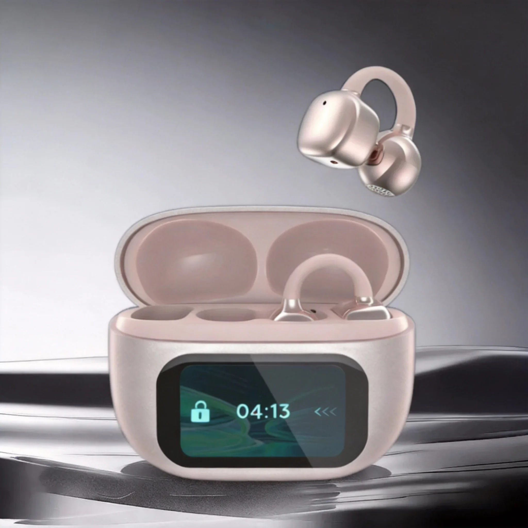 Ear Clip Bluetooth Headphones With Touch Screen - Image 4