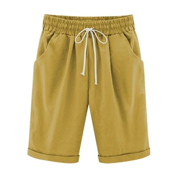 Elastic Waist Casual Comfy Summer Shorts - Image 11