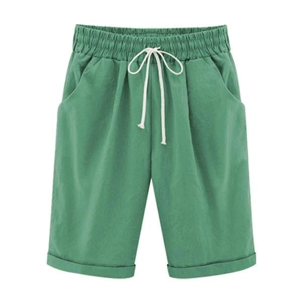 Elastic Waist Casual Comfy Summer Shorts - Image 12